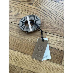 Massimo Palomba Desert Brown Leather Thin Belt Handmade 01/50 Size 80 Puccini